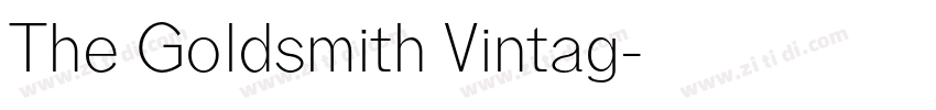 The Goldsmith Vintag字体转换